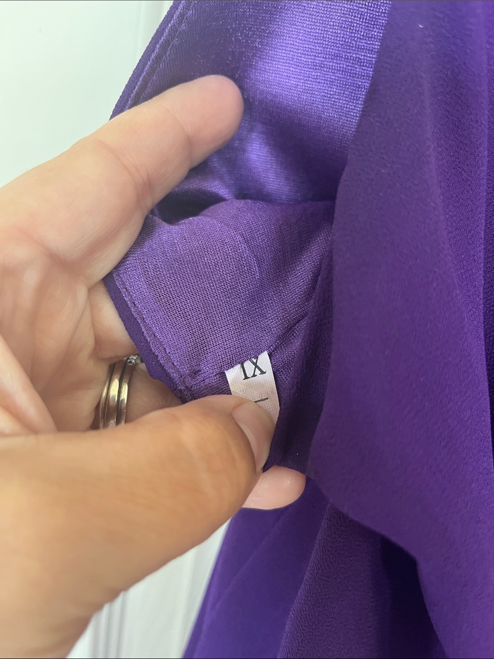 Purple Sleeveless Layered Shift Dress - Unbranded 1X wedding guest dress - Picture 10 of 10